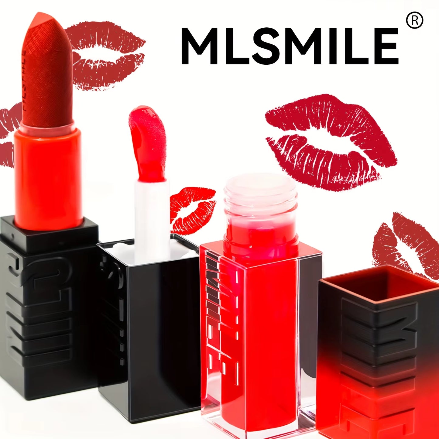 Lip Makeup Kit Makeup Set, Christmas Gift Box with Velvet Matte Lipstick, High Shine Lipgloss, Lip Pencil,For Women Makeup Set