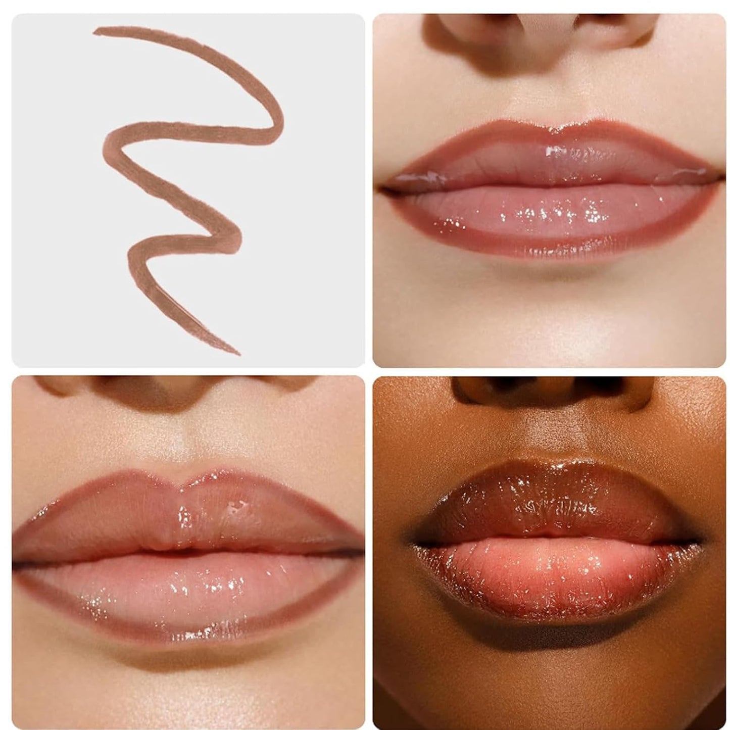 2PCS Peel off Lip Liner Lip Stain, Peel off Lip Tint Tattoo, Long Lasting Stain,Waterproof Lip Liner Tattoo Matte, Transfer-Proof