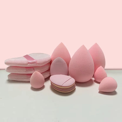 12PCS Makeup Tool Set Size Size Giant Soft Makeup Egg Makeup Powder Suitable for Base Makeup Corner Makeup Setting Novice Makeup