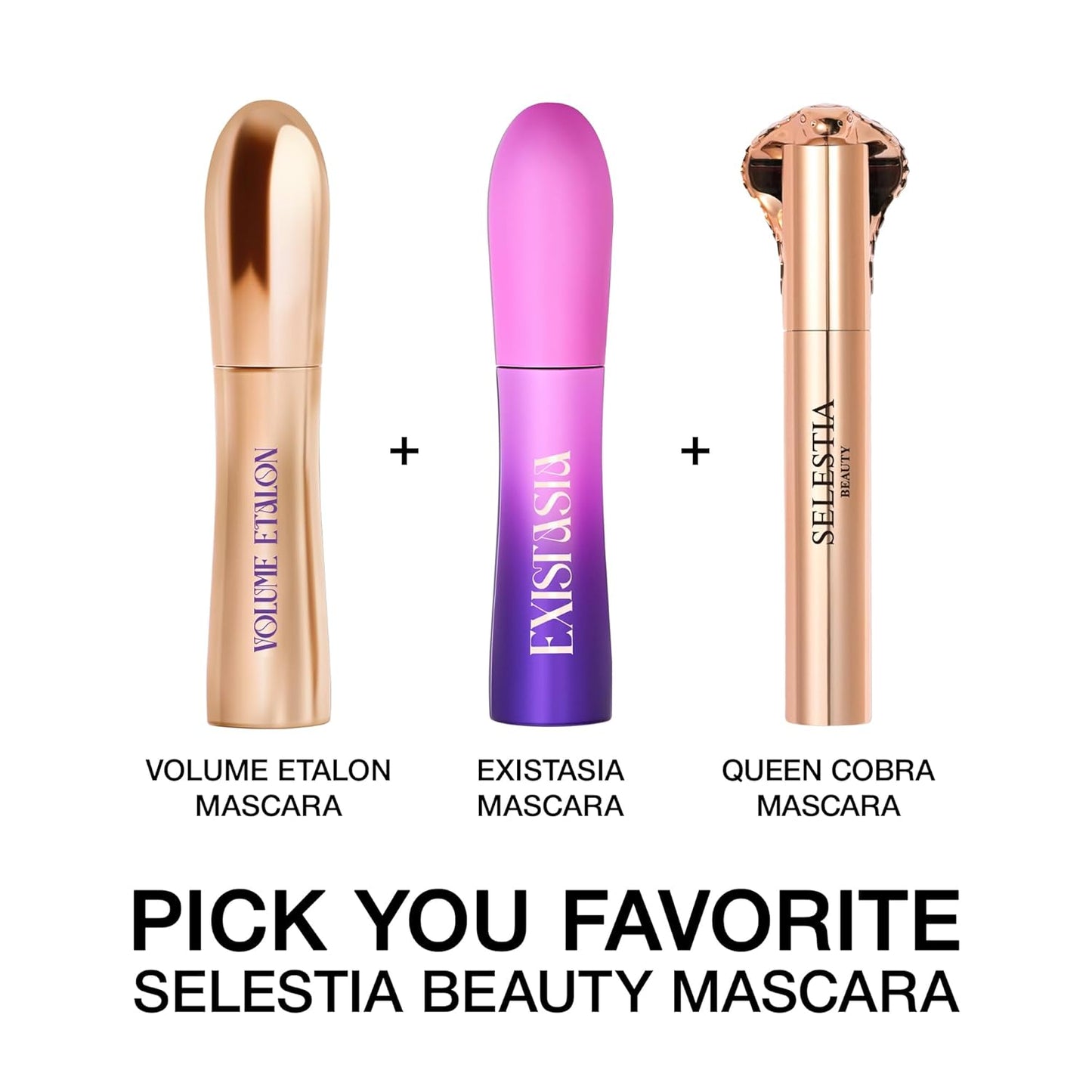 Black Mascara Volume Etalon – Long-Lasting, Lengthening, Smudge Resistant, Clump & Flake Free – Weightless Formula, Easy to Remove – 0.34 Fl.Oz. - Made in Italy