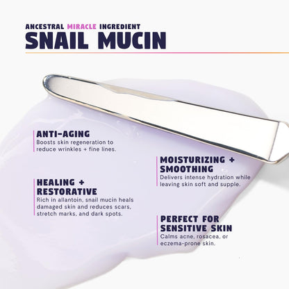 Moon Milk Snail Mucin Moisturizer Glow Cream – Milky Gel Cream Korean Moisturizer That Replenishes Moisture and Leaves Skin Brighter, Plumper, Soothed and Beautifully Smooth, 3.52Oz.